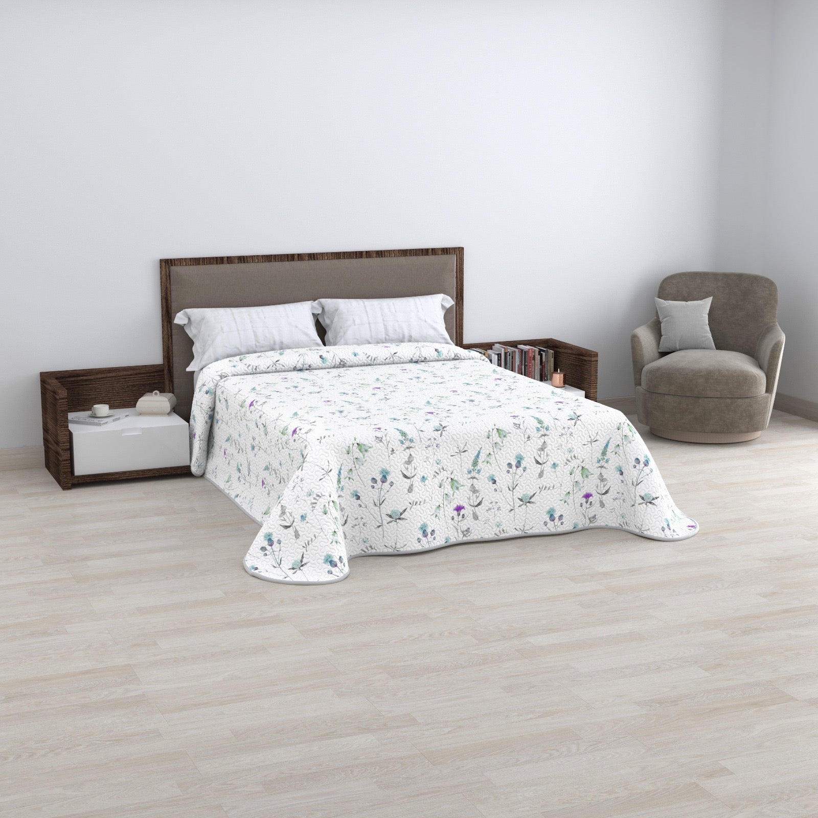 Colcha Bouti Termosellada Estampada Reversible