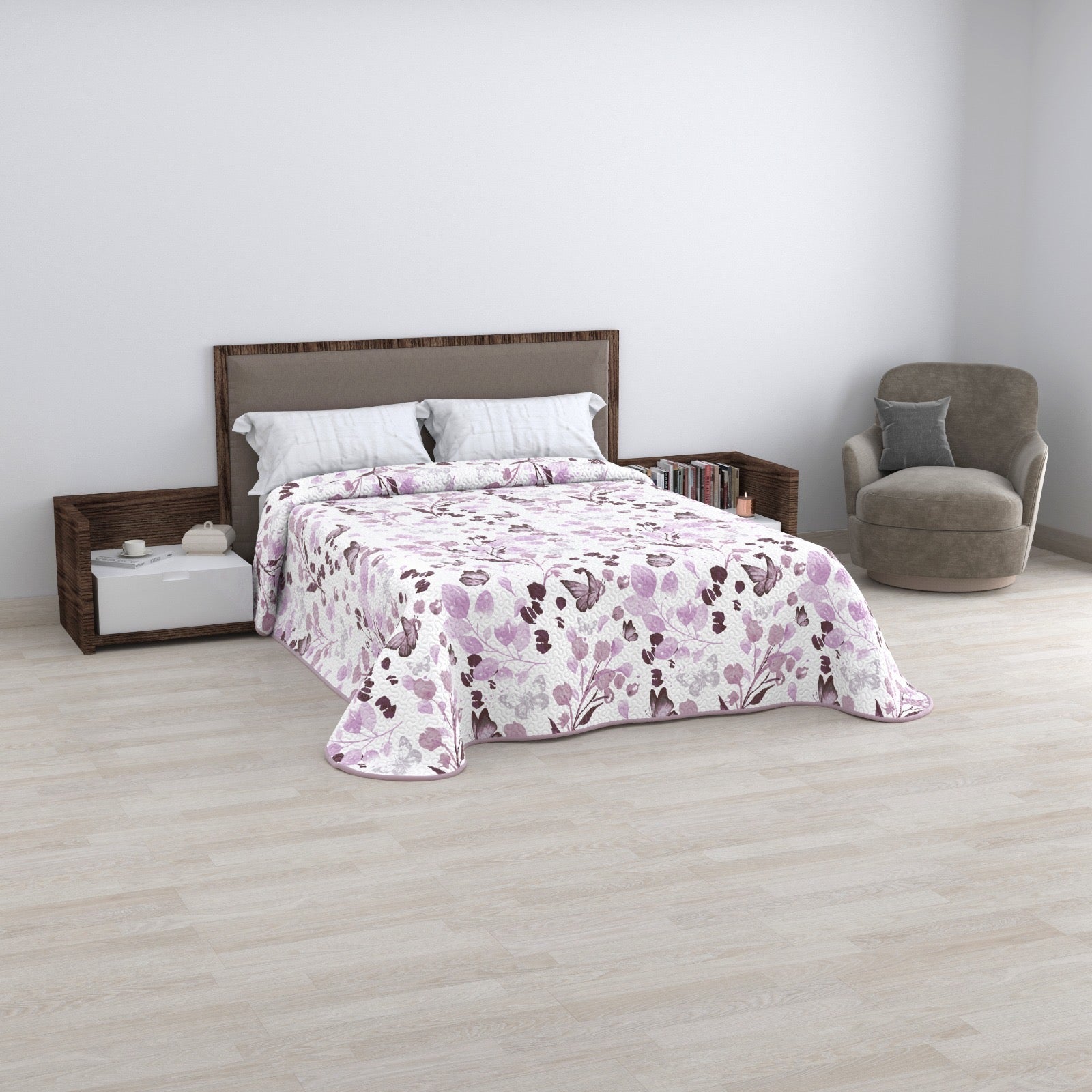 Colcha Bouti Termosellada Estampada Reversible