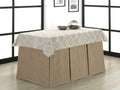 Falda Camilla Tayana Chenilla 640 Gr Invierno + Tapete Jacquard