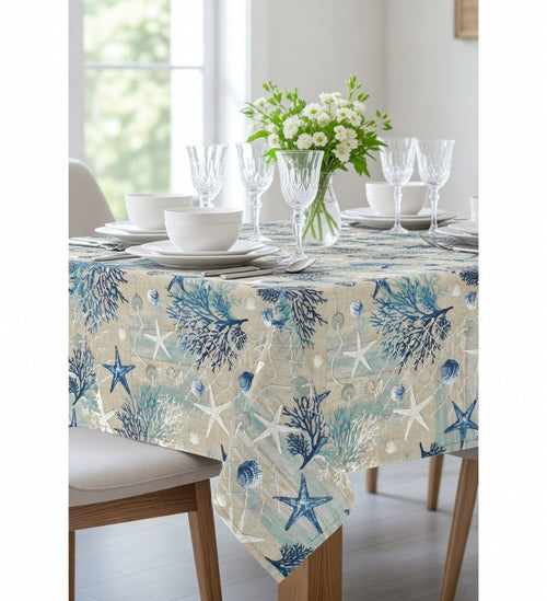 Mantel Antimanchas Fondo Marino