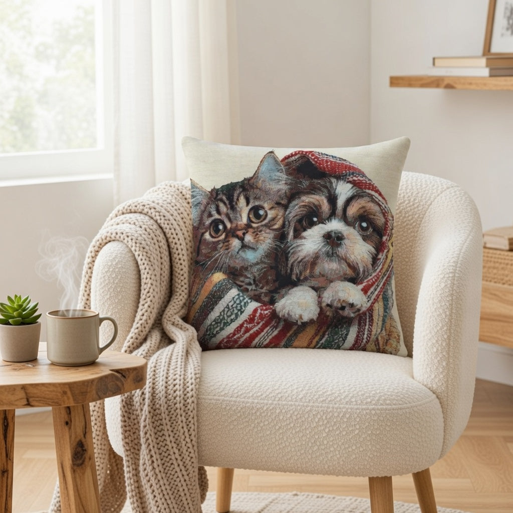 Pack de 2 Funda de cojín gobelino 45x45