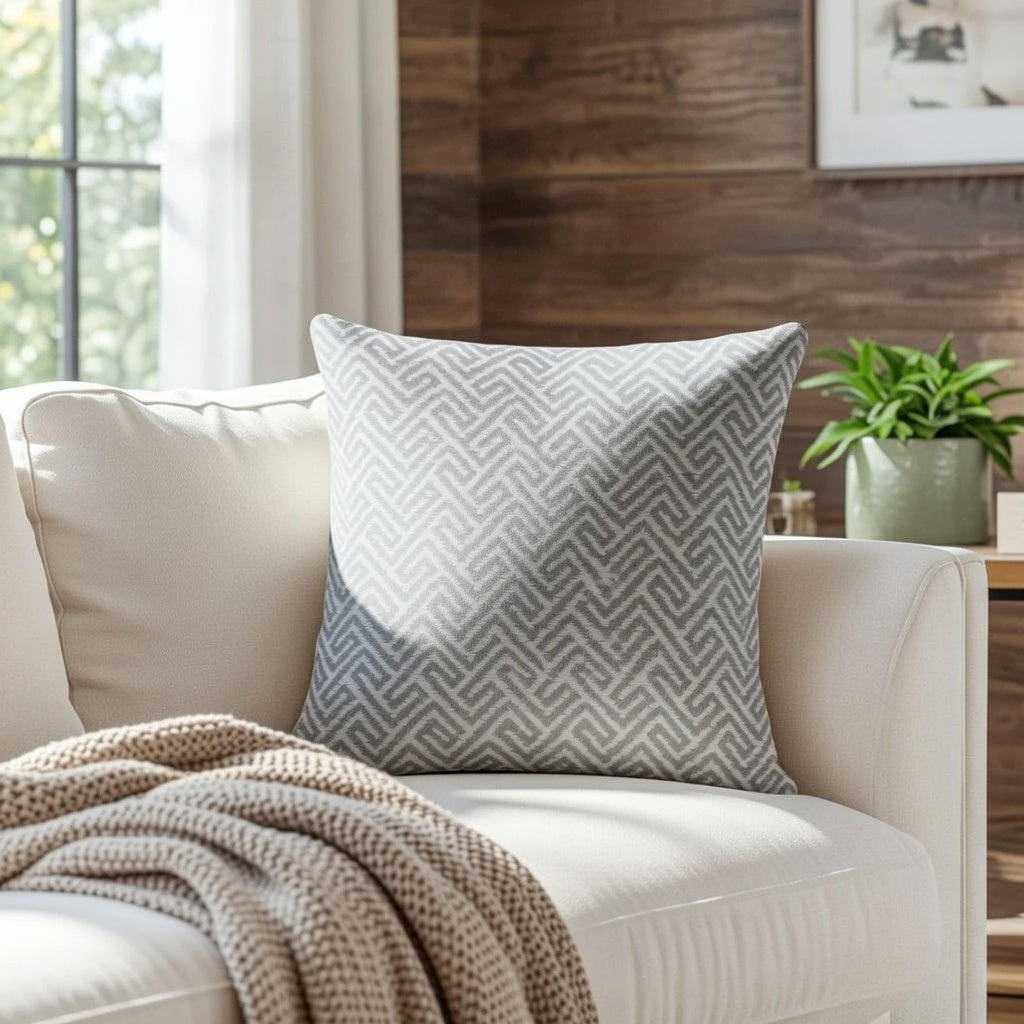 Pack de 2 Funda de cojín jacquard 45x45