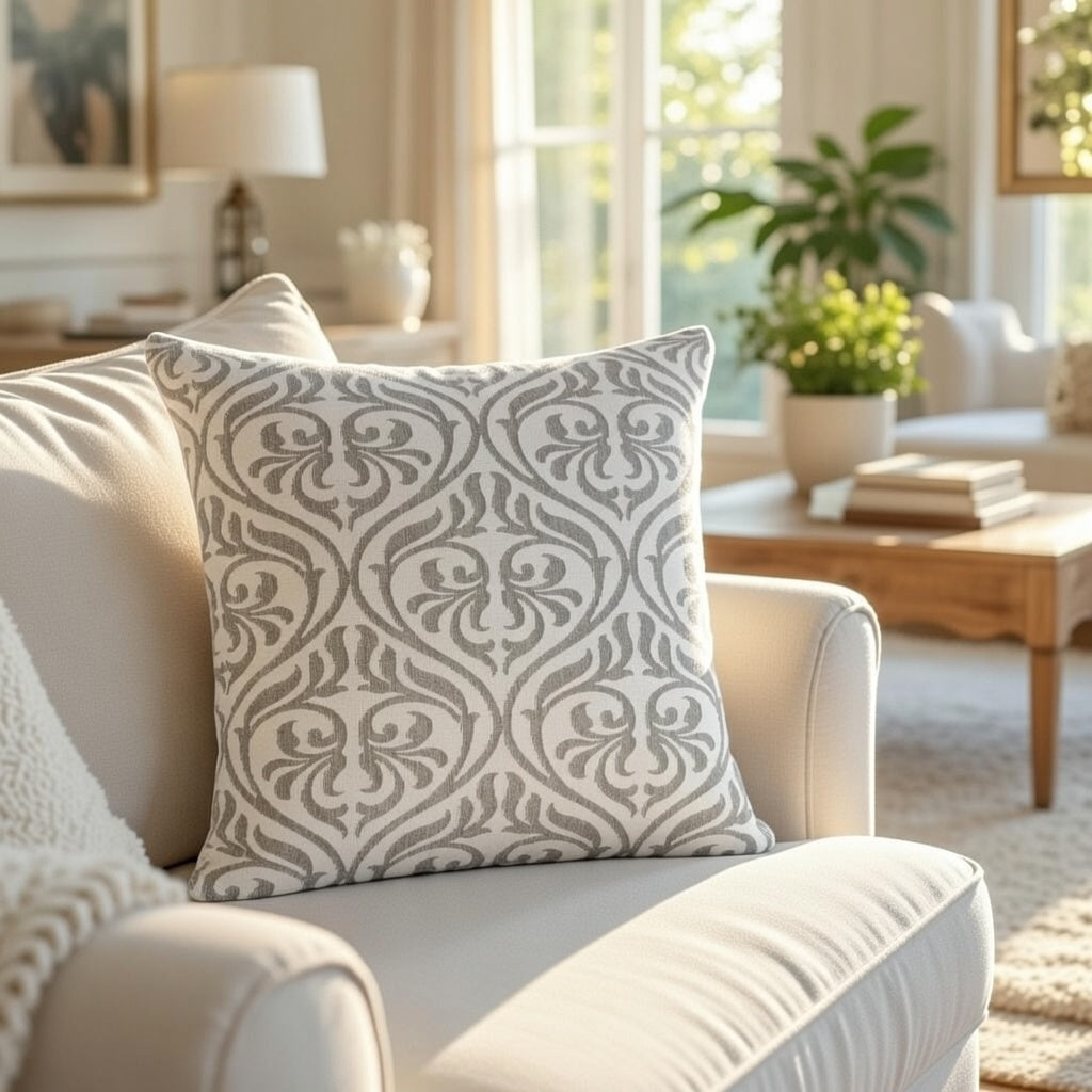 Pack de 2 Funda de cojín jacquard 45x45