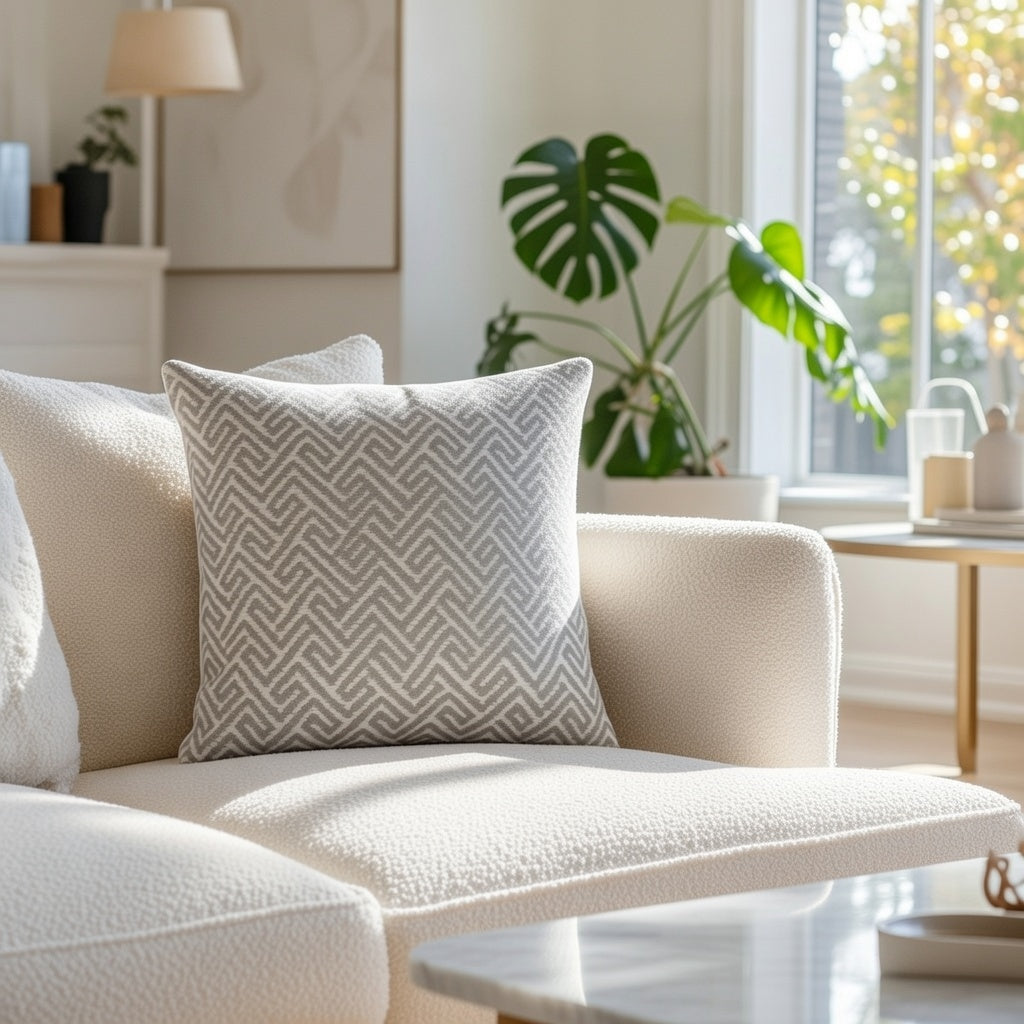 Pack de 2 Funda de cojín jacquard 45x45