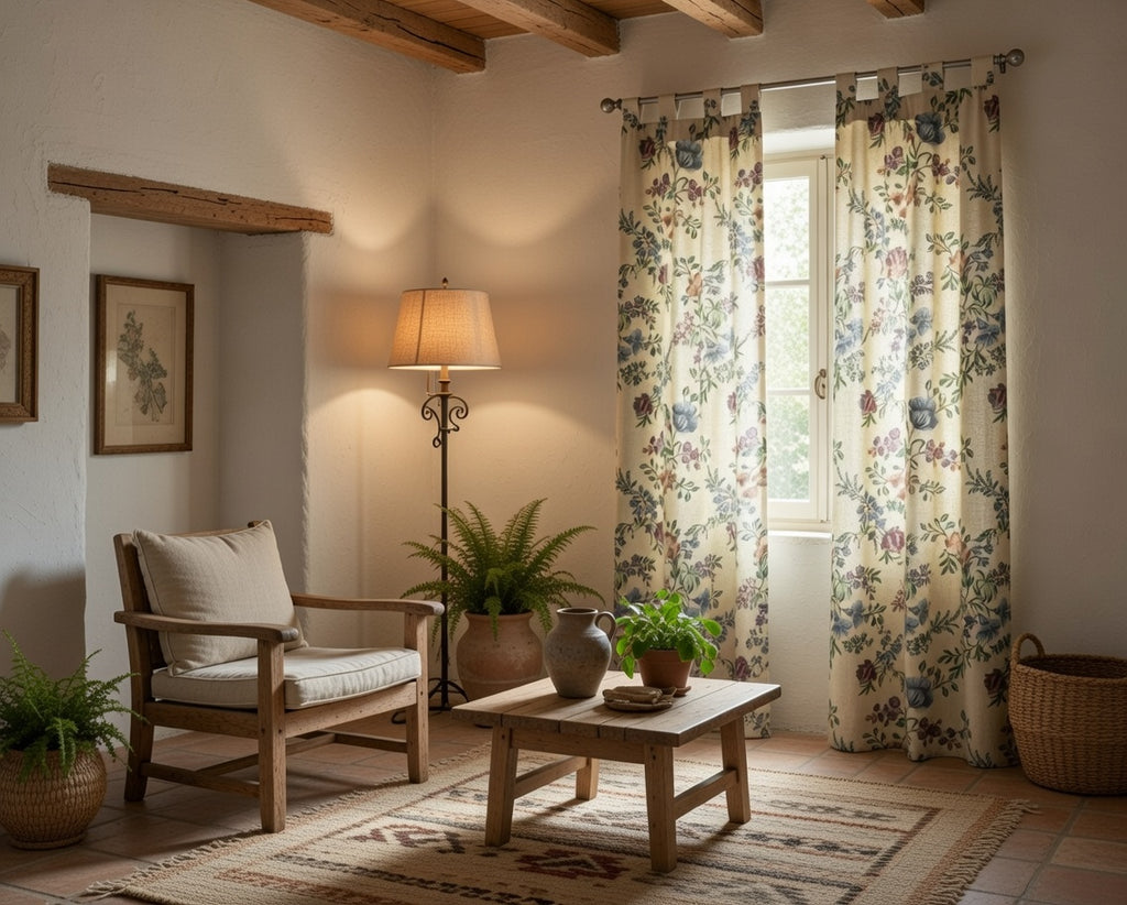 Cortina Alpujarra Confeccionada Medida 140x225 cm