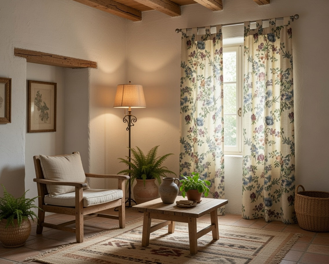 Cortina Alpujarra Confeccionada Medida 140x225 cm