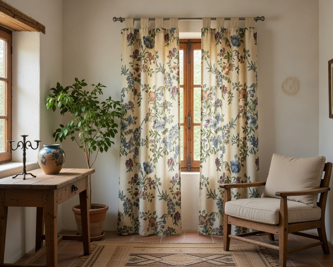 Cortina Alpujarra Confeccionada Medida 140x225 cm