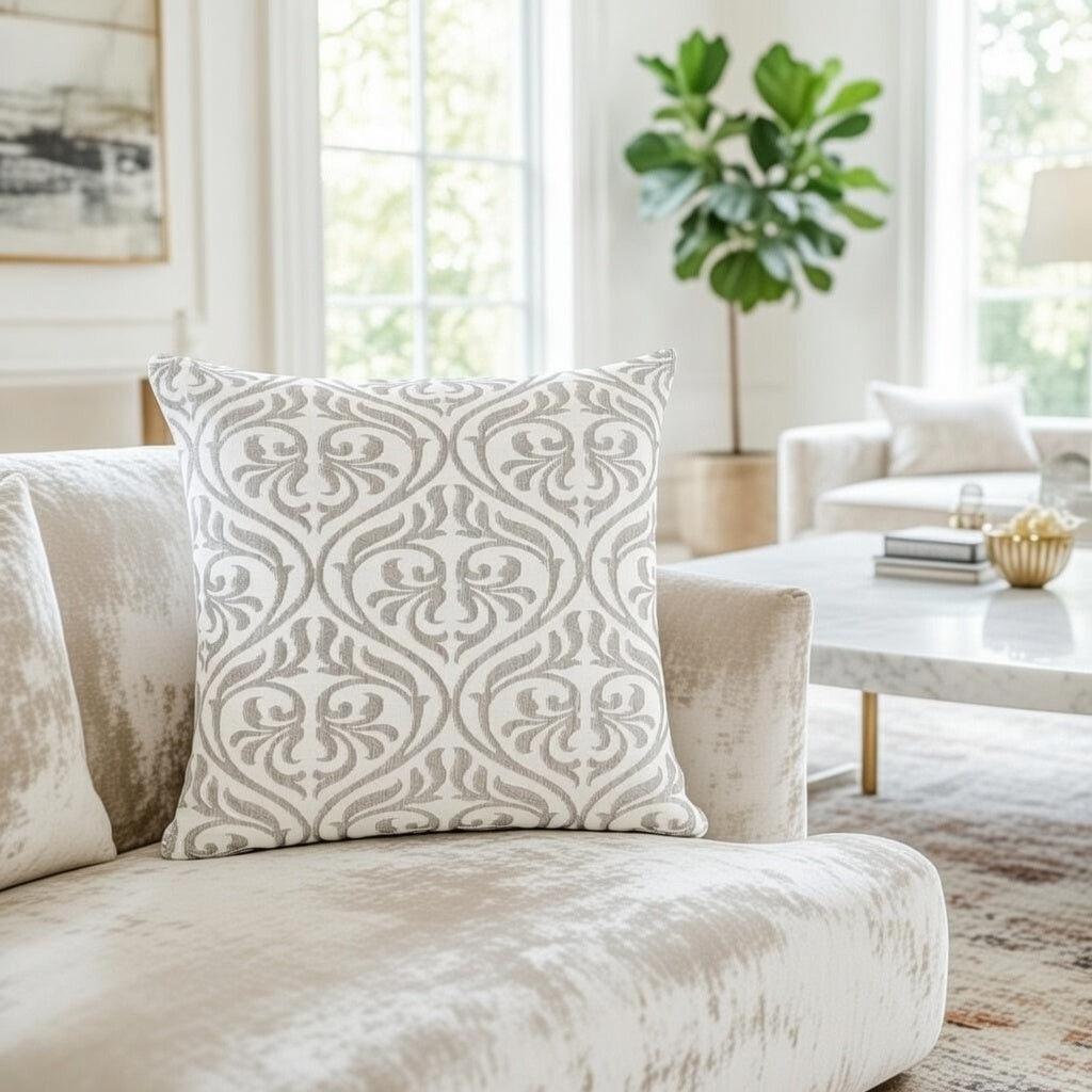 Pack de 2 Funda de cojín jacquard 45x45