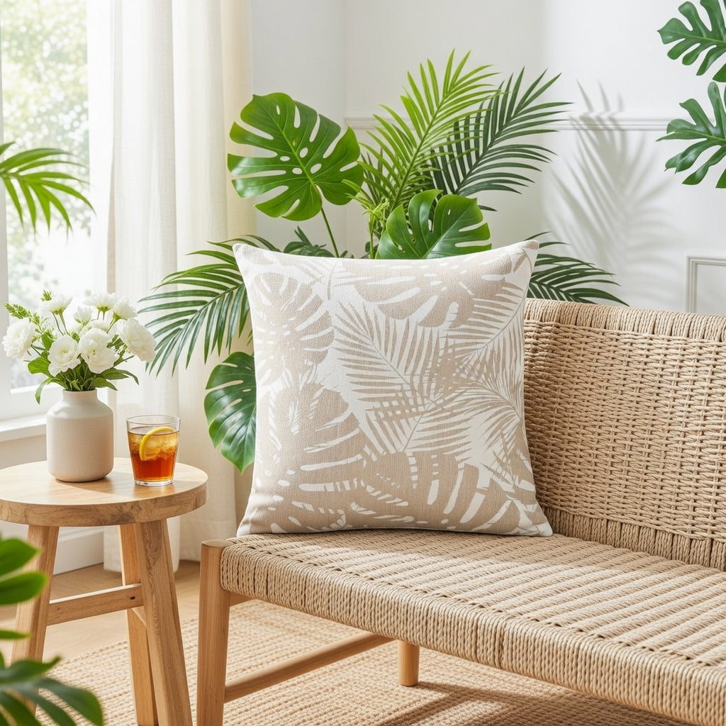 Pack de 2 Funda de cojín jacquard 45x45