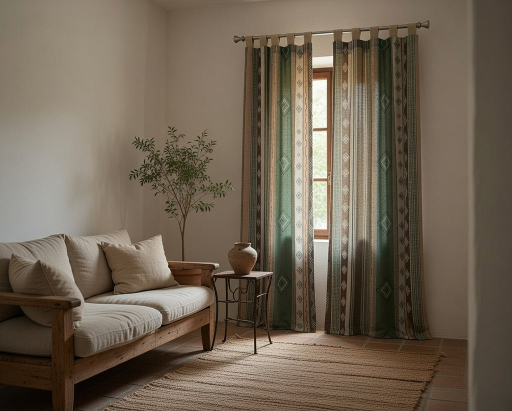 Cortina Alpujarra Confeccionada Medida 140x225 cm