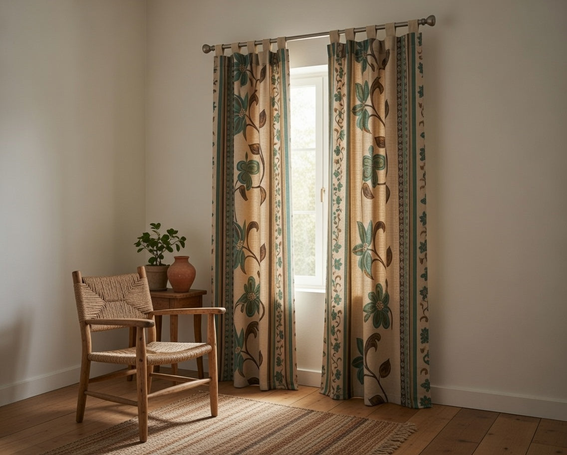 Cortina Alpujarra Confeccionada Medida 140x225 cm