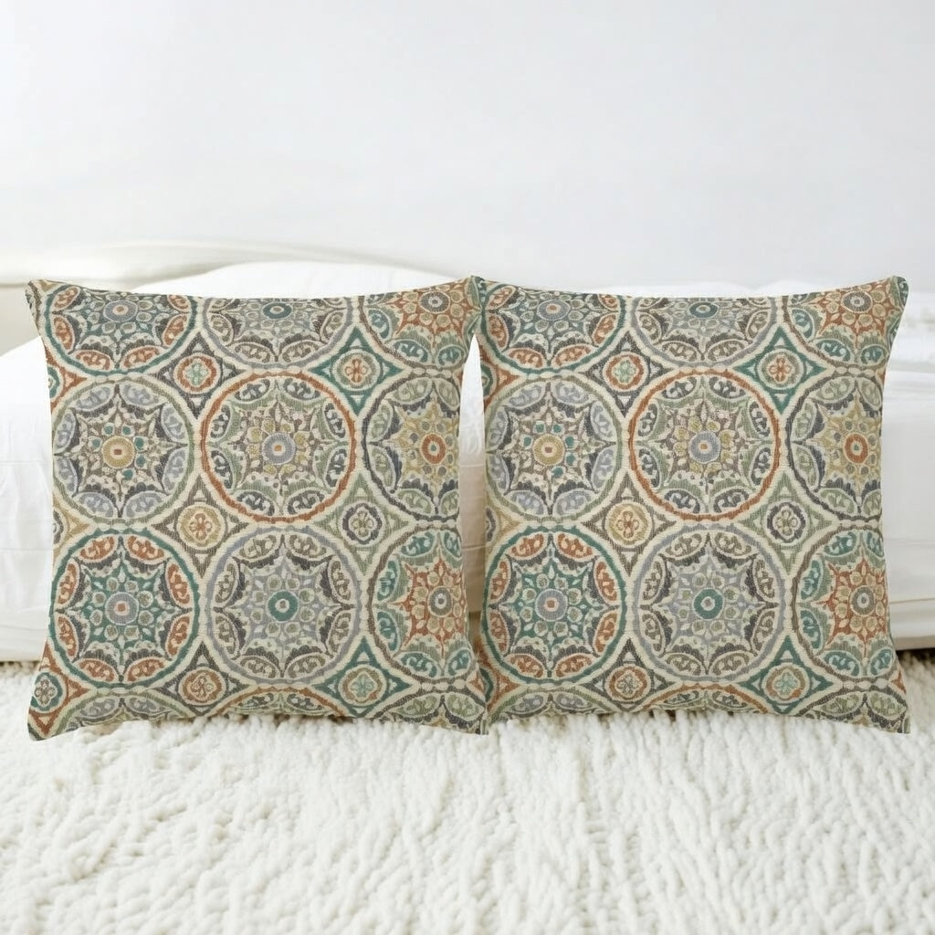 Pack de 2 Funda de cojín gobelino 45x45