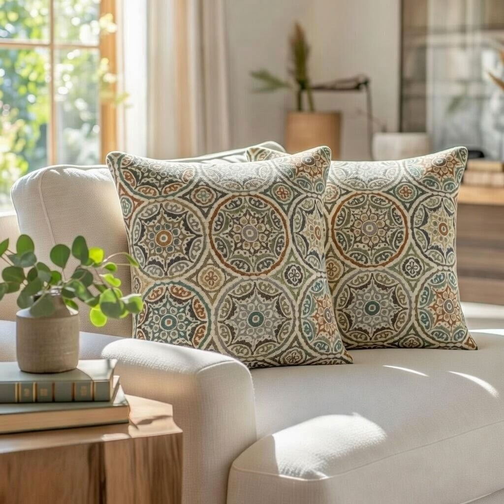 Pack de 2 Funda de cojín gobelino 45x45