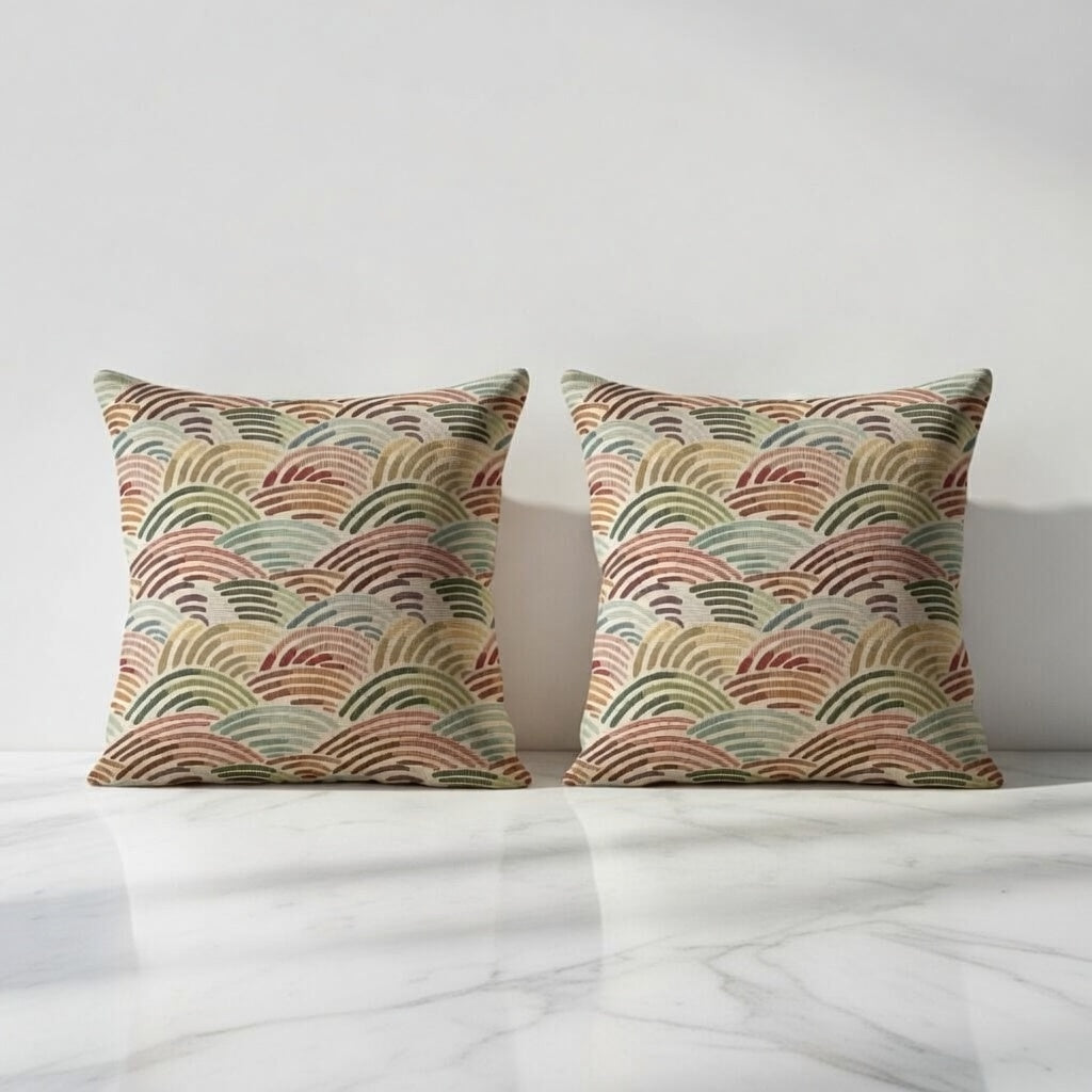 Pack de 2 Funda de cojín gobelino 45x45